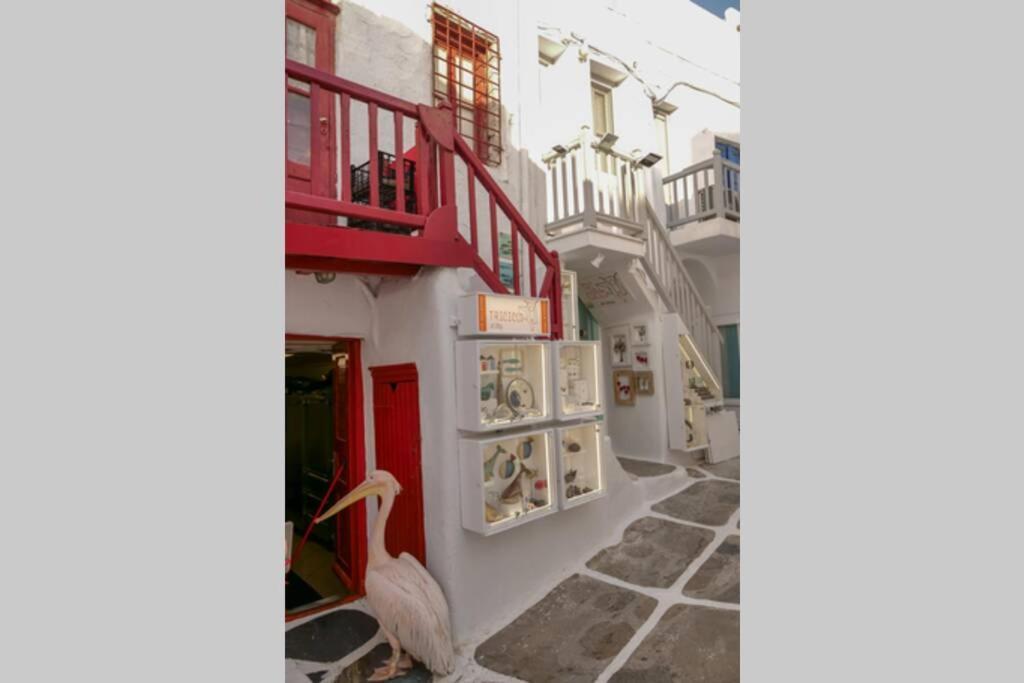Traditional Myconian Studio In The Heart Of Chora Mykonos Town 外观 照片